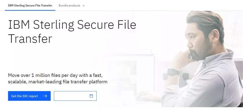 ibm sterling secure file transfer screenshot