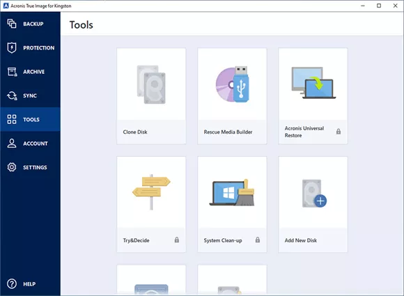 acronis screenshot