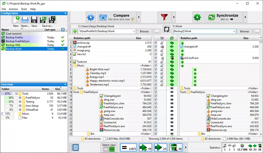 freefilesync overview